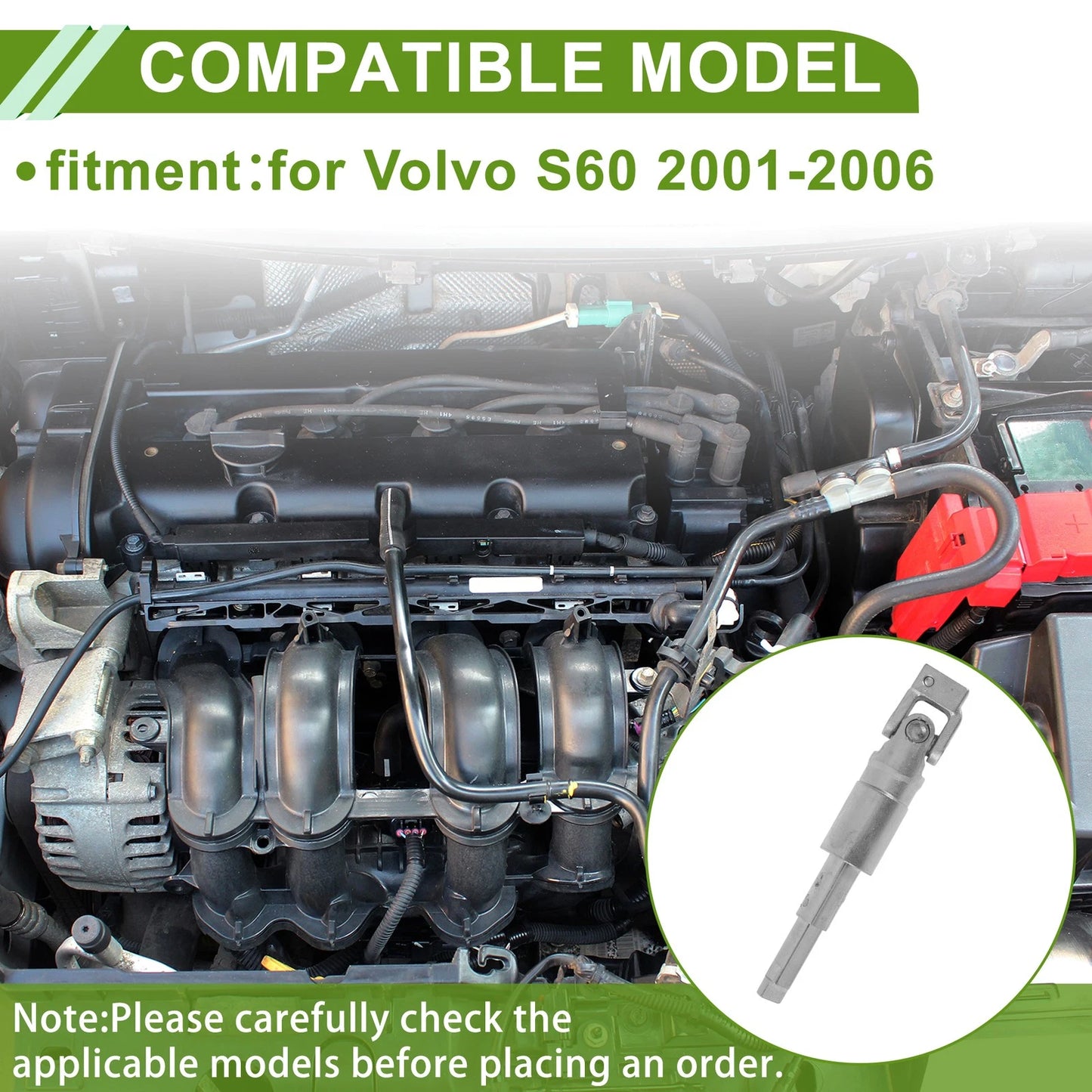 Steering Column Shaft for Volvo S60 (2001-2006)