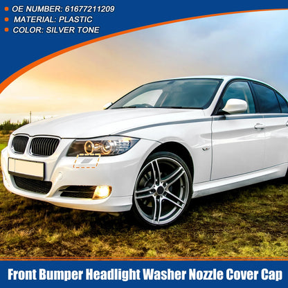 Left Side Front Bumper Washer Nozzle Cover for BMW E90 E91 (2006-2012)