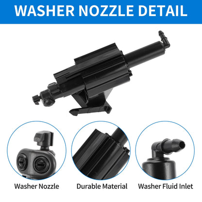 Front Driver Side Headlight Washer Nozzle for Ford Focus (2012-2018)