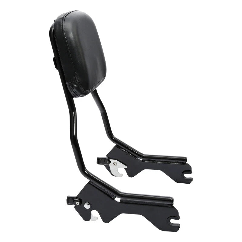 Black Sissy Bar Backrest Pad for Harley Softail Low Rider FXLR FLSB (2018-2025)