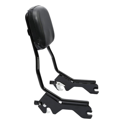 Black Sissy Bar Backrest Pad for Harley Softail Low Rider FXLR FLSB (2018-2025)