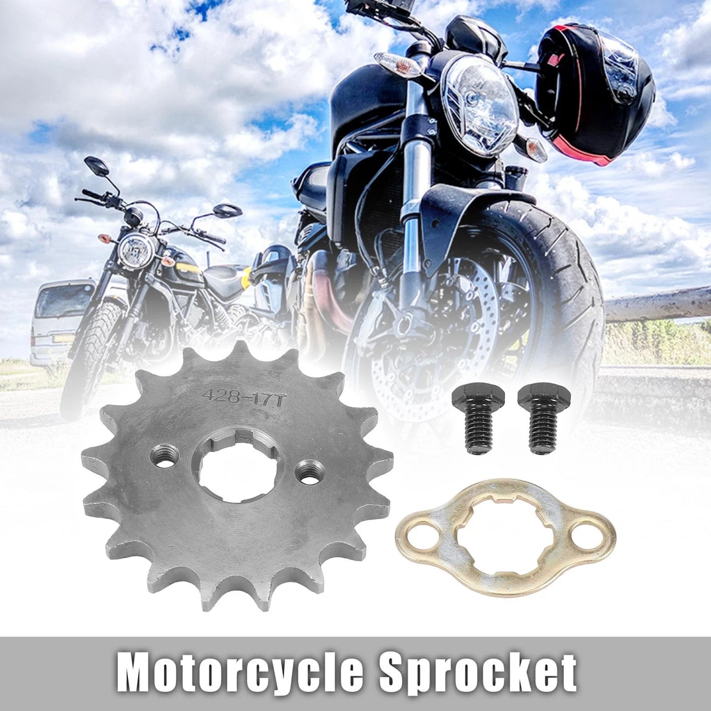 428 Chain 17T 20mm Front Engine Sprocket for Motorcycle Dirt Bike