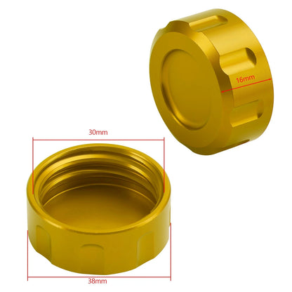 Brake Fluid Reservoir Cover Rear Gold for Honda Dax ST 125 Monkey Z125 (2021-2023)