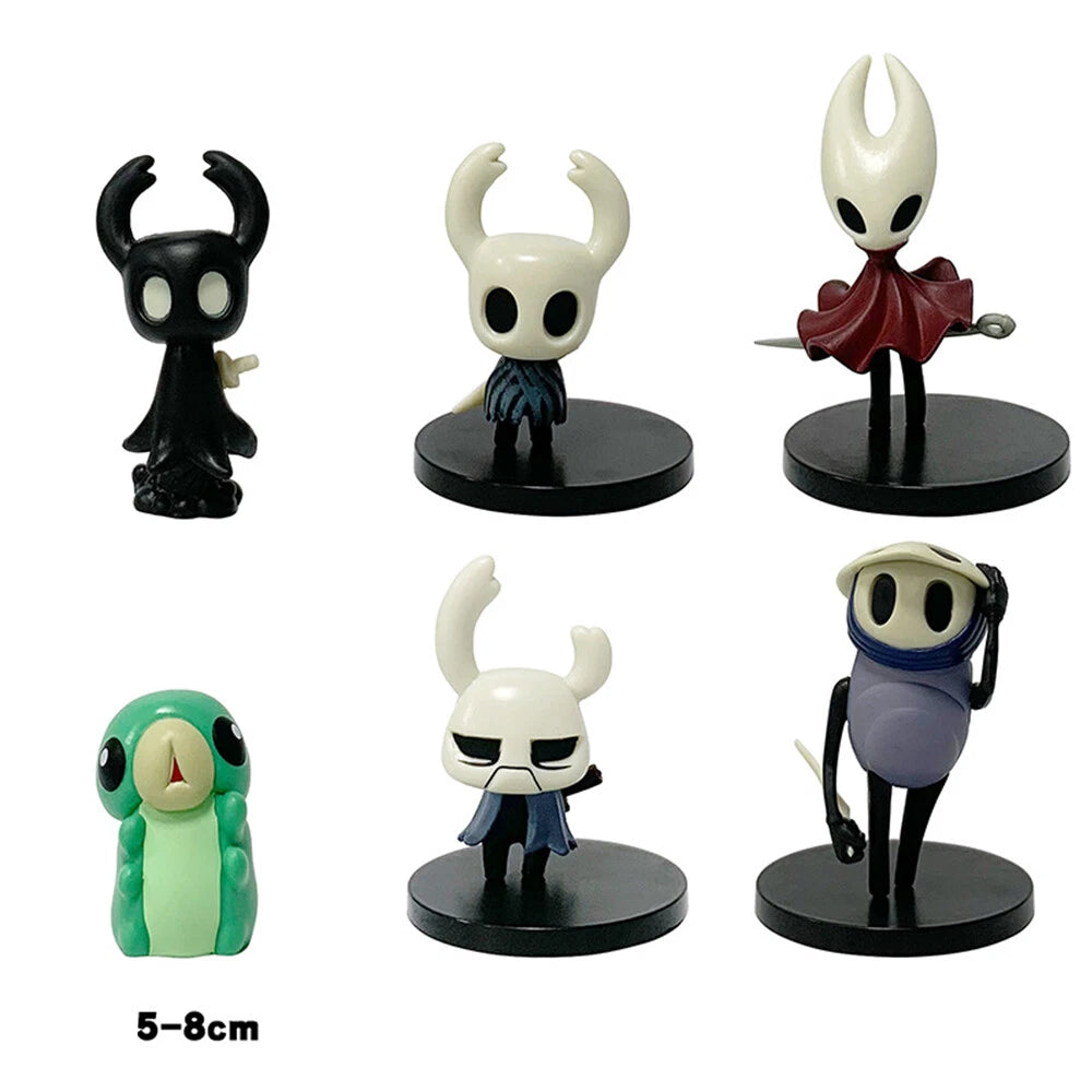 6pcs Hollow Knight Action Figures Collectible Statues Ornaments