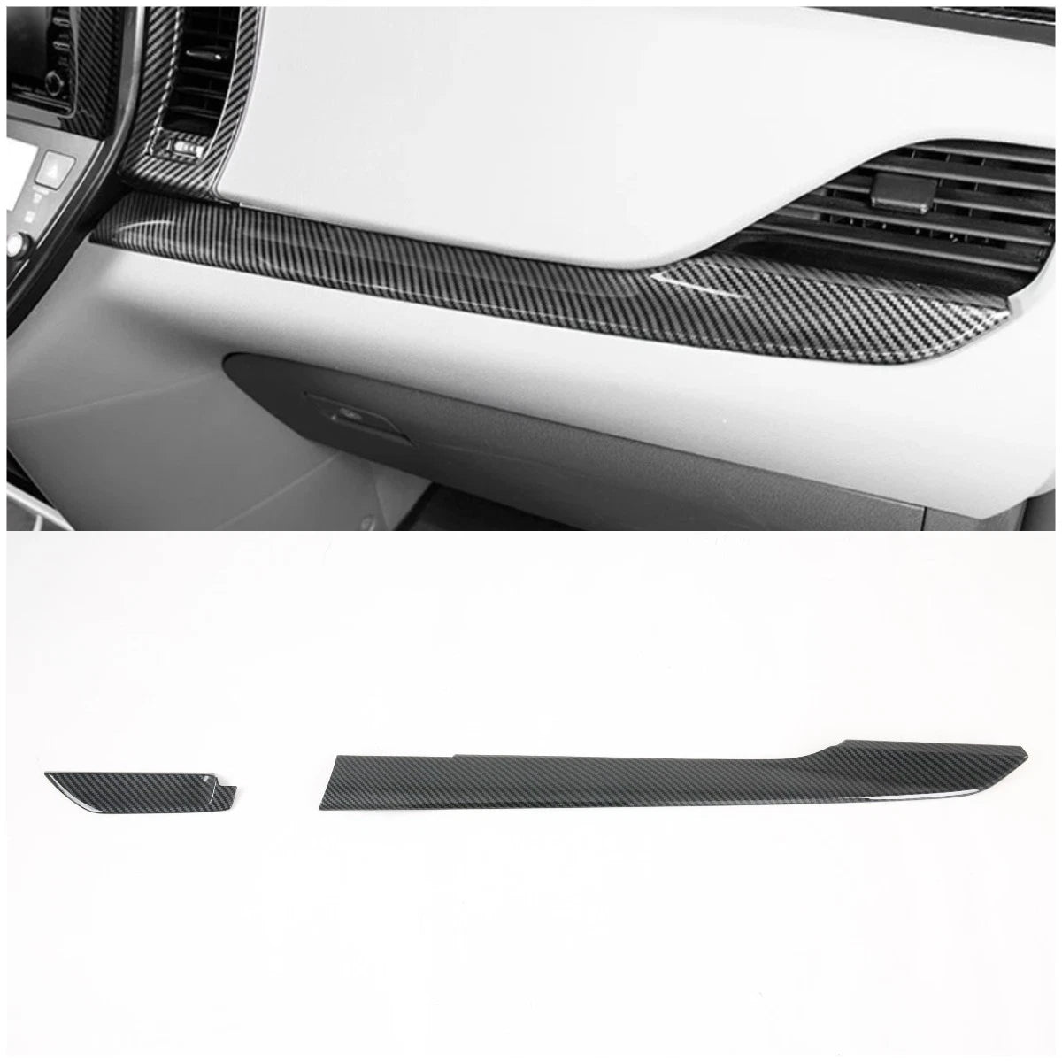 LHD Carbon Fiber Central Console Cover Trim for Toyota Sienna (2015-2020)