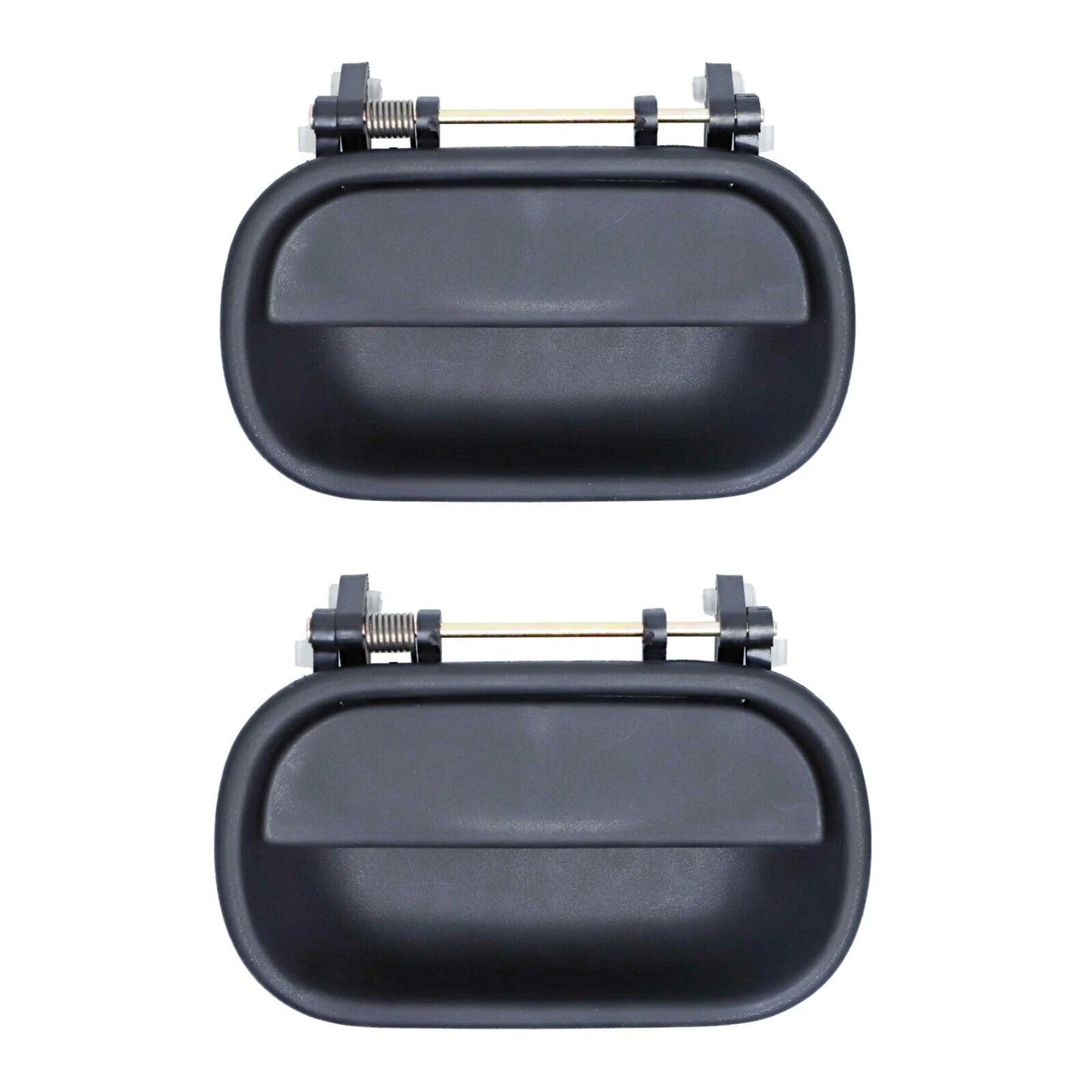 2 x Front Outer Door Handles Black for Isuzu N Series (1994-2008)