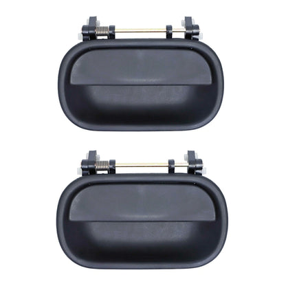 2 x Front Outer Door Handles Black for Isuzu N Series (1994-2008)