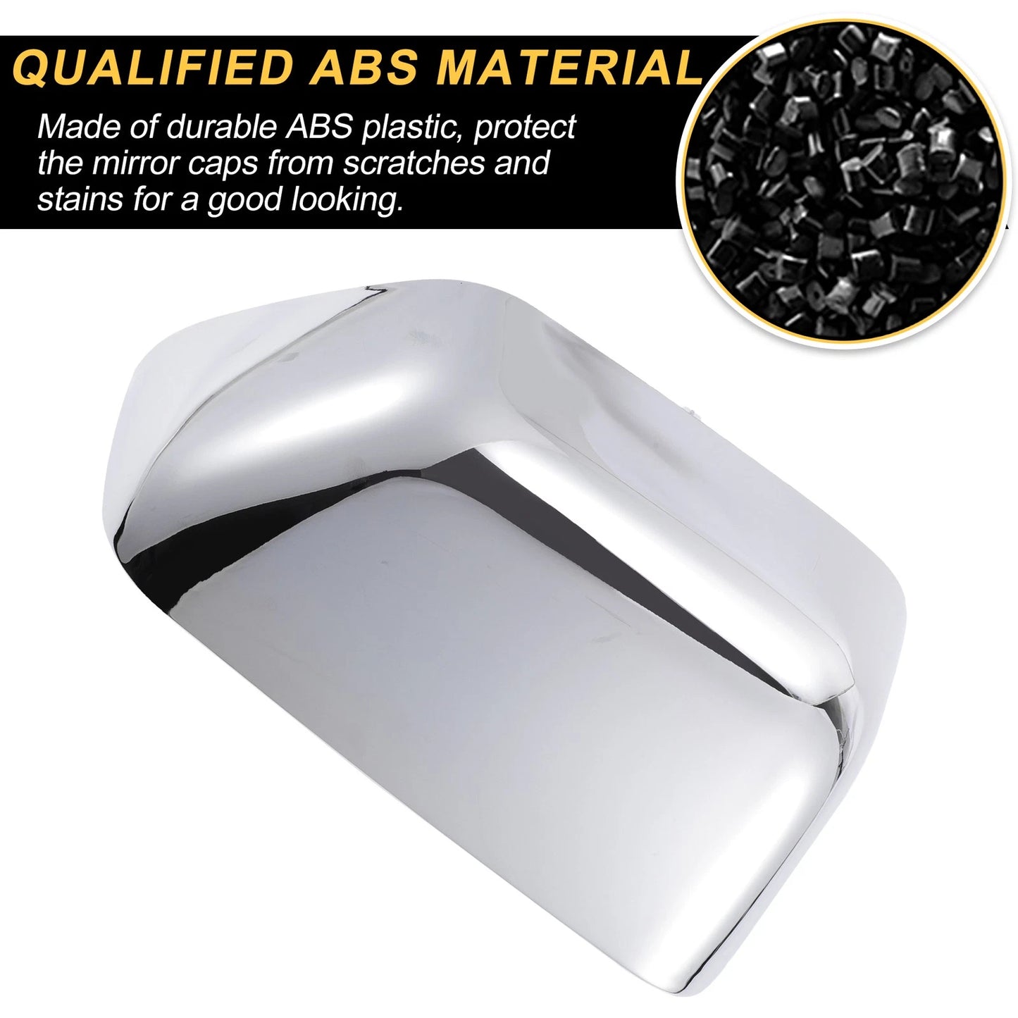 Right Side Mirror Cover Cap Chrome for Ford F-250 F-350 F-450 F-550 (2008-2016)