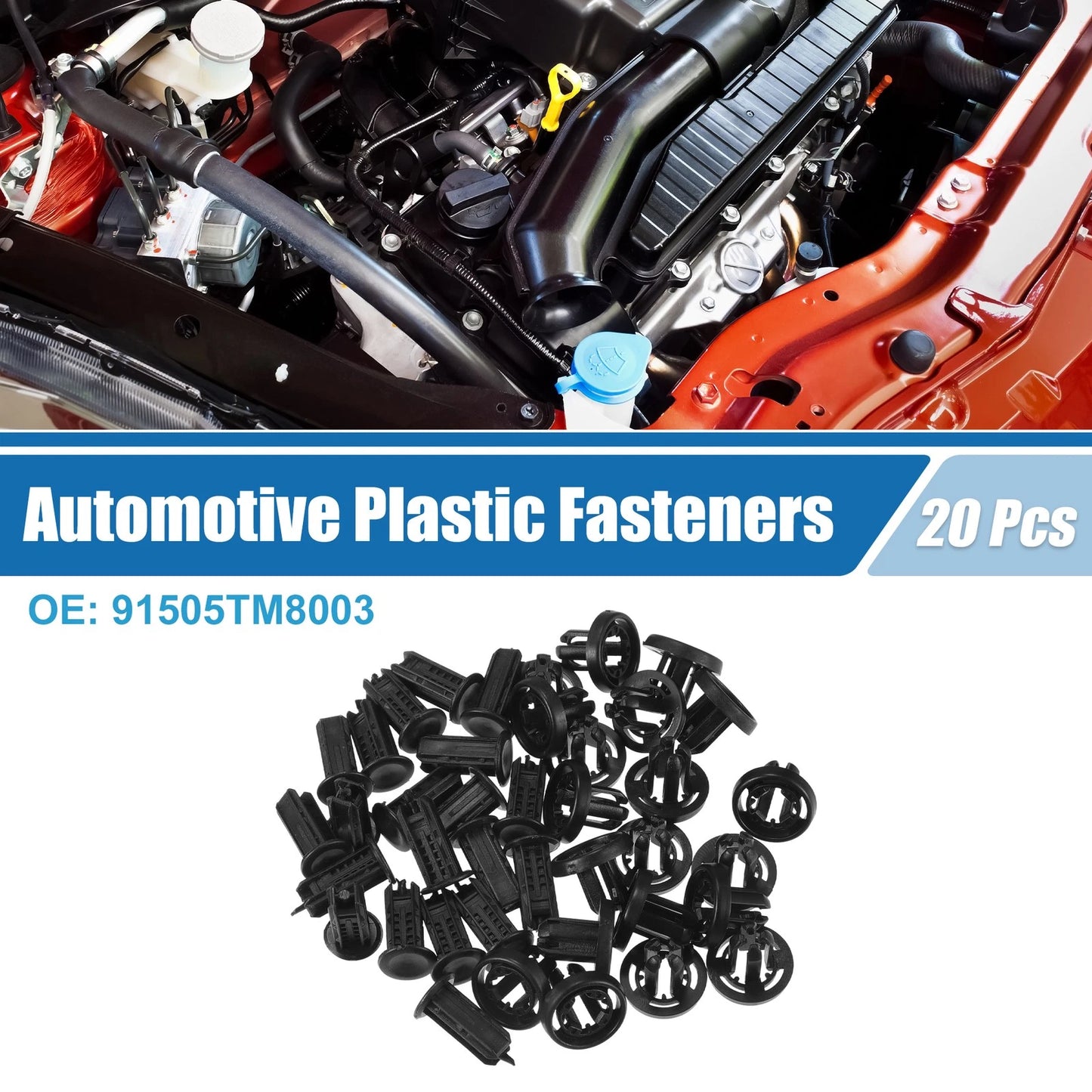 20 x Bumper Clips for Honda Civic (2013-2019) - No.91505TM8003 Automotive Clips