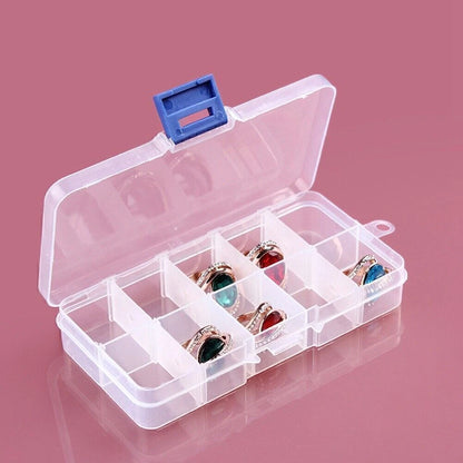 Detachable Plastic Storage Boxes for Makeup & Jewelry - Transparent Container