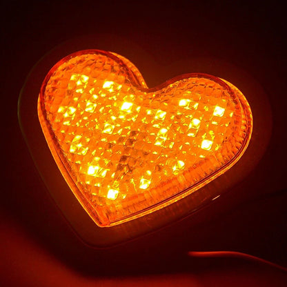 Heart Shaped Side Marker Light Assembly for Car - Compatible with Various Models