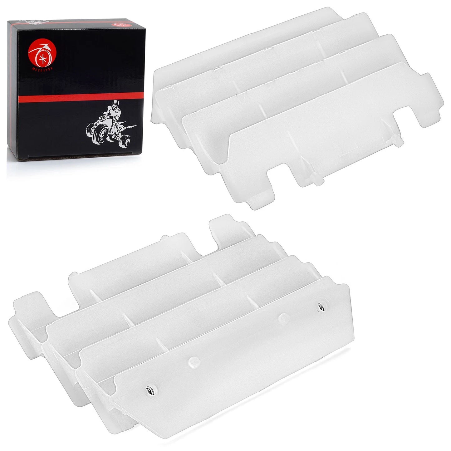 Radiator Louvers Guards for Kawasaki KX125/KX250 1997-2004 White