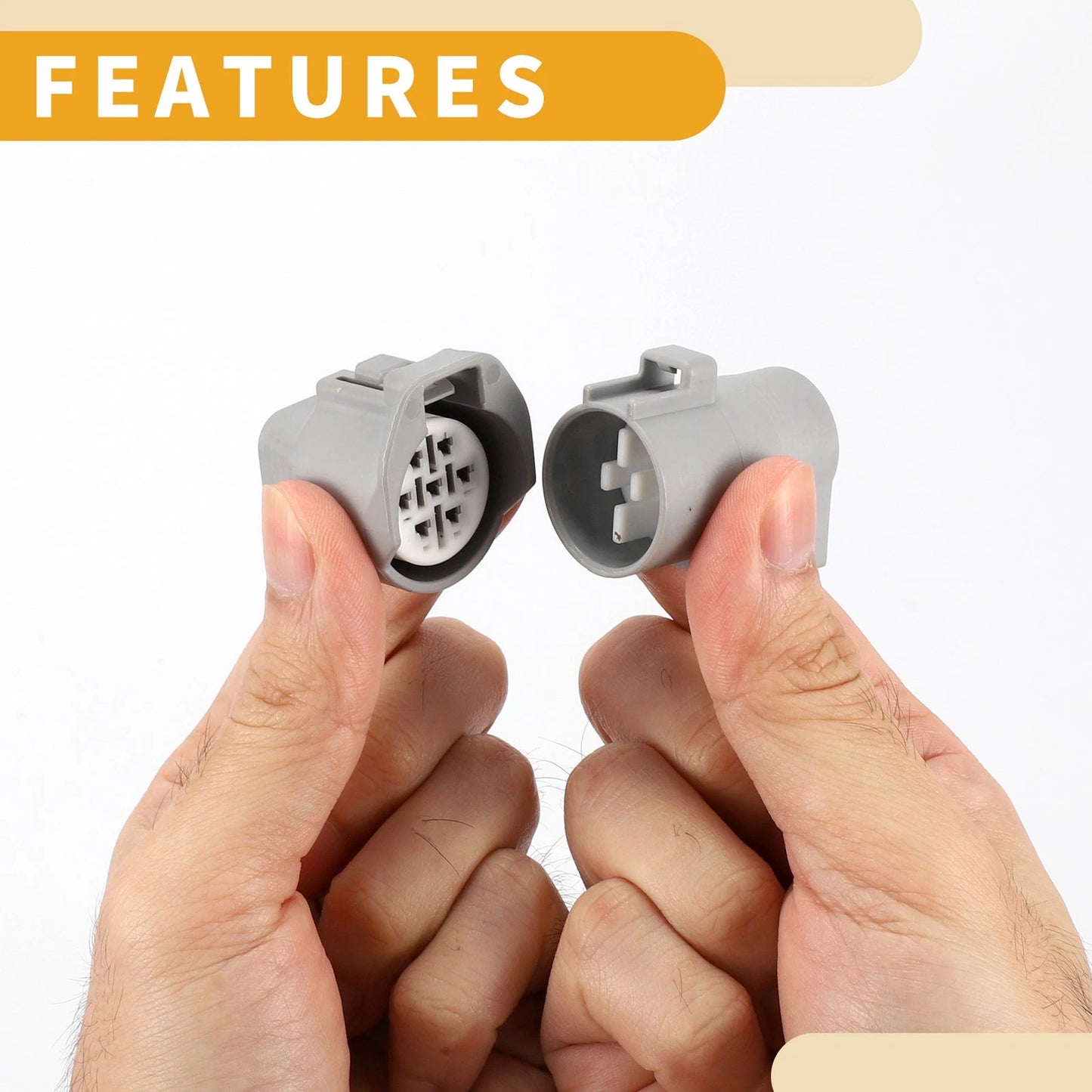 7 Pin Headlight Waterproof Connector Plug for Toyota Lexus