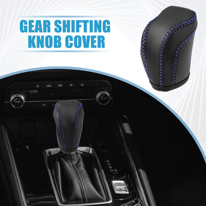 Gear Shift Head Knob Cover Black Blue for Toyota RAV4 (2013–2016)