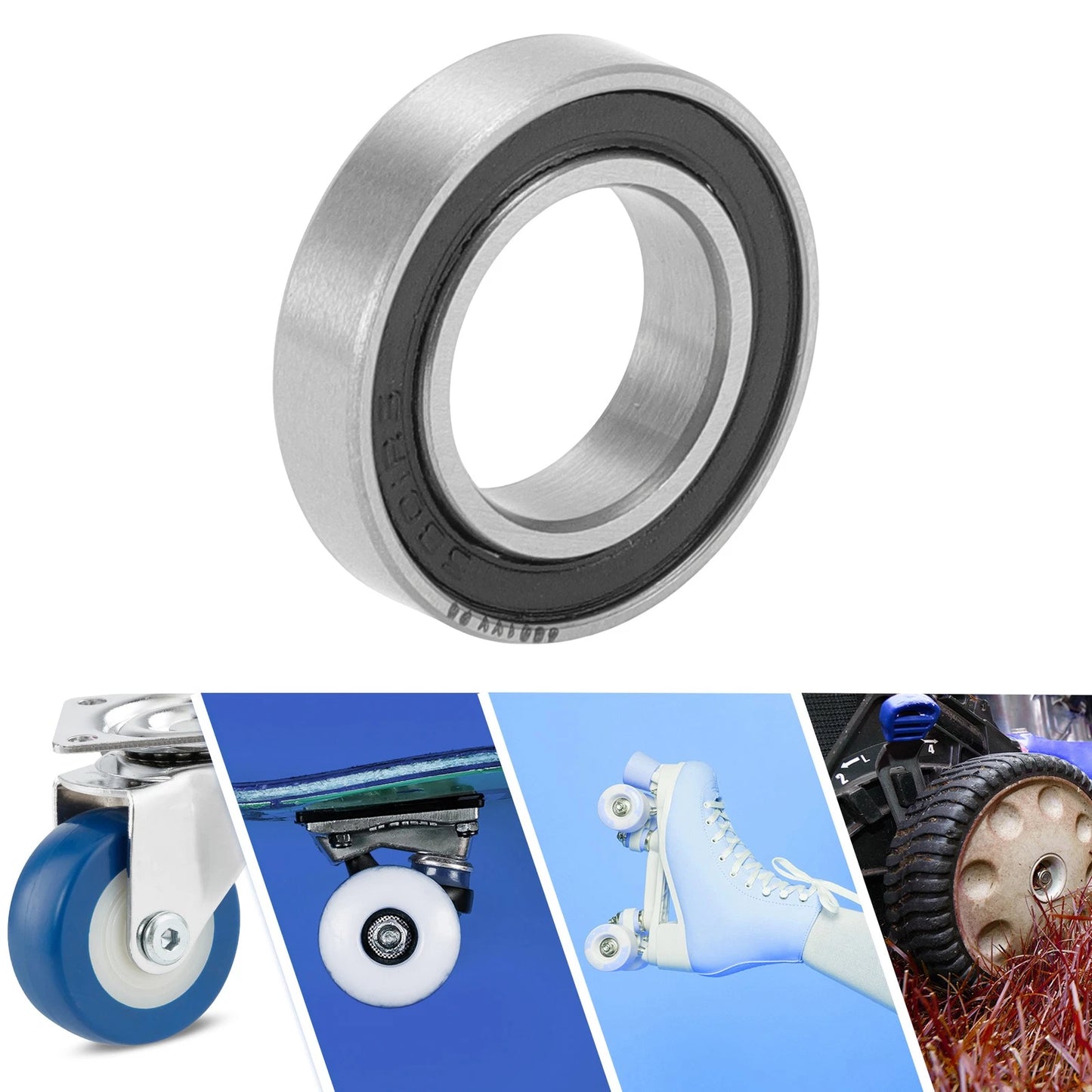 6801VV 12x21x5mm 1 Pc Deep Groove Ball Bearings for Scooter Skateboard Wheel