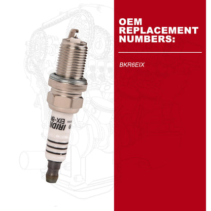 6 x IRIDIUM Spark Plugs for Nissan, Toyota, Lexus, Mitsubishi, Suzuki (2000-2023)