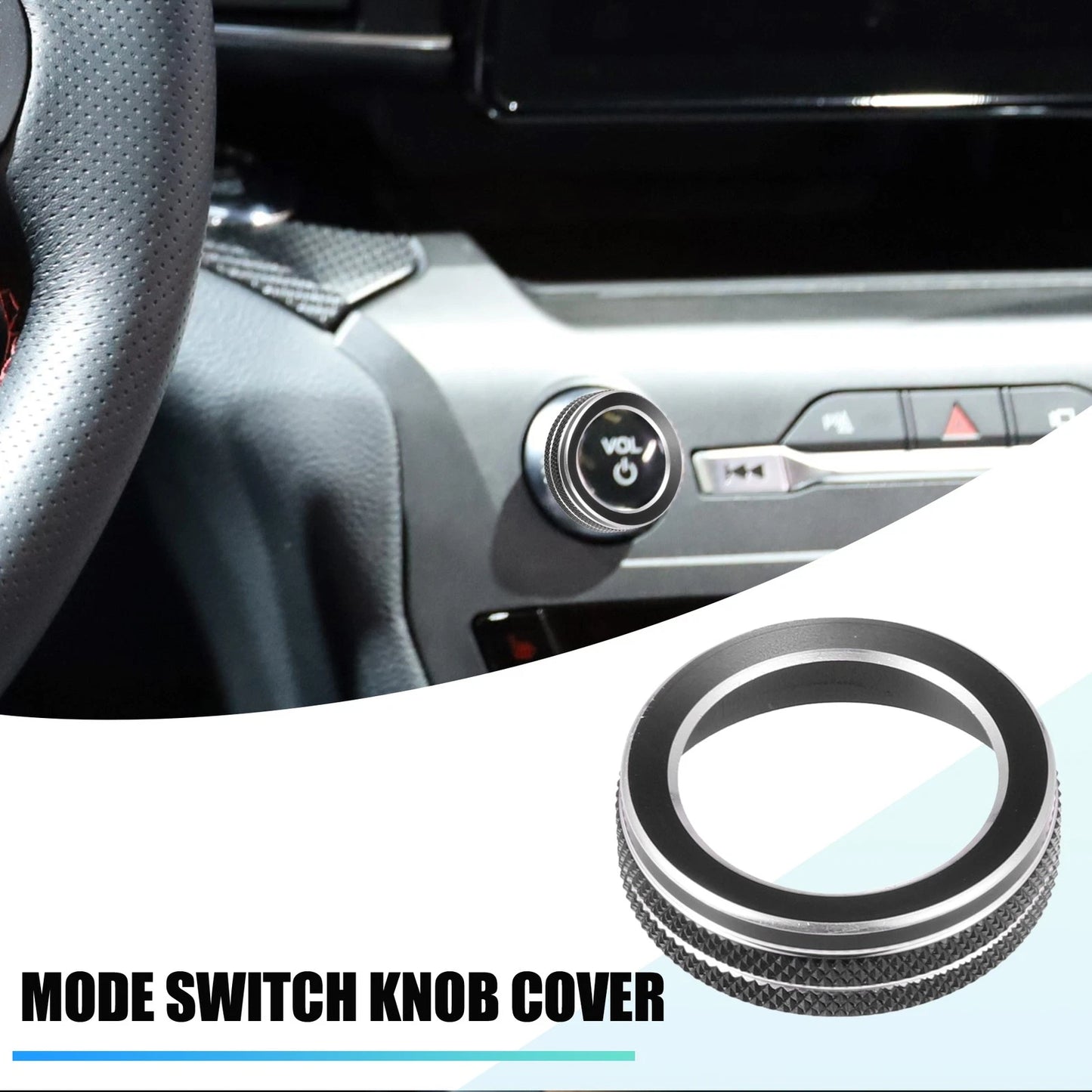 Aluminum Alloy Headlight Switch Knob Cover for Ford Explorer (2020-2022)