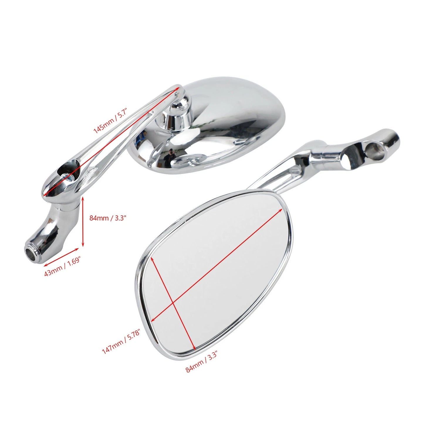 Mirrors for Bobber Vulcan Chopper Marauder Virago Classic (2000-2023)