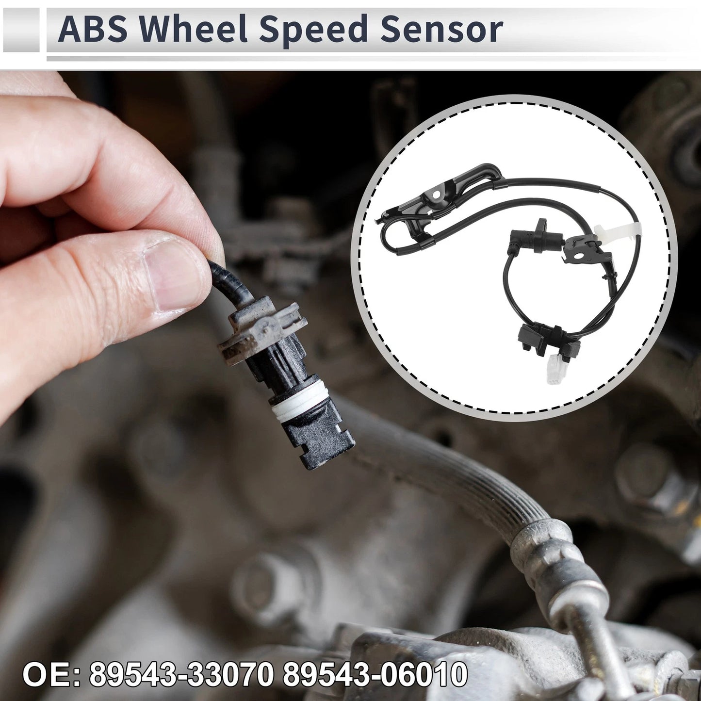 ABS Wheel Speed Sensor 1 Pc Front Left for Toyota Camry (2002–2006)