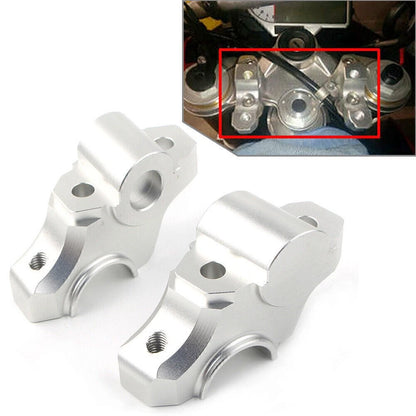 Clamp Handlebar Riser Bar for YAMAHA MT FZ 09 MT09 (2013-2017) Silver