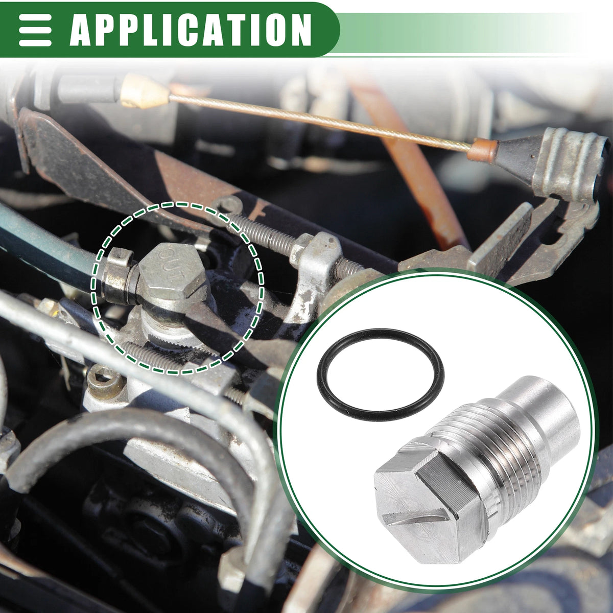 Fuel Rail Plug O-Ring Fuel Pressure Valve 6.7L for Ram Diesel (2007-2018)