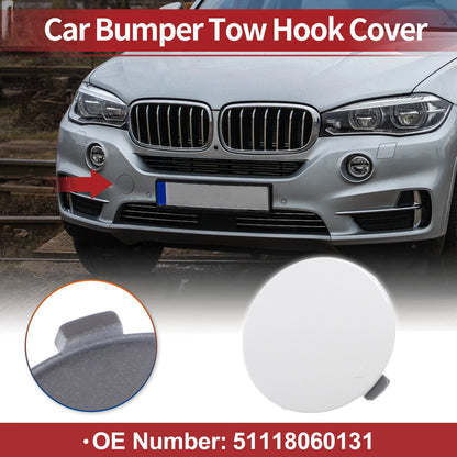 Tow Hook Cover for BMW X5 F15 M (2014-2018) White 1 Pc