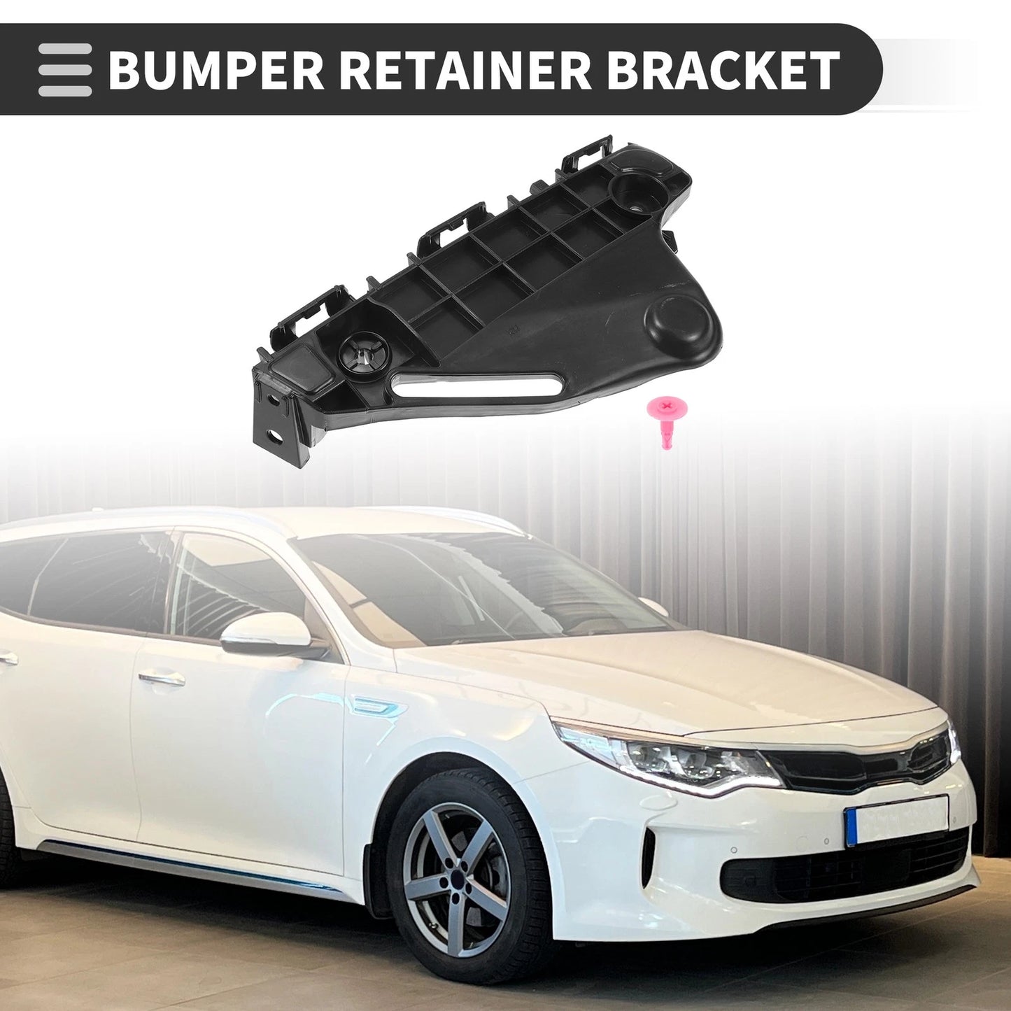 Right Front Bumper Retainer Bracket for Toyota Hilux Revo (2015-2023)