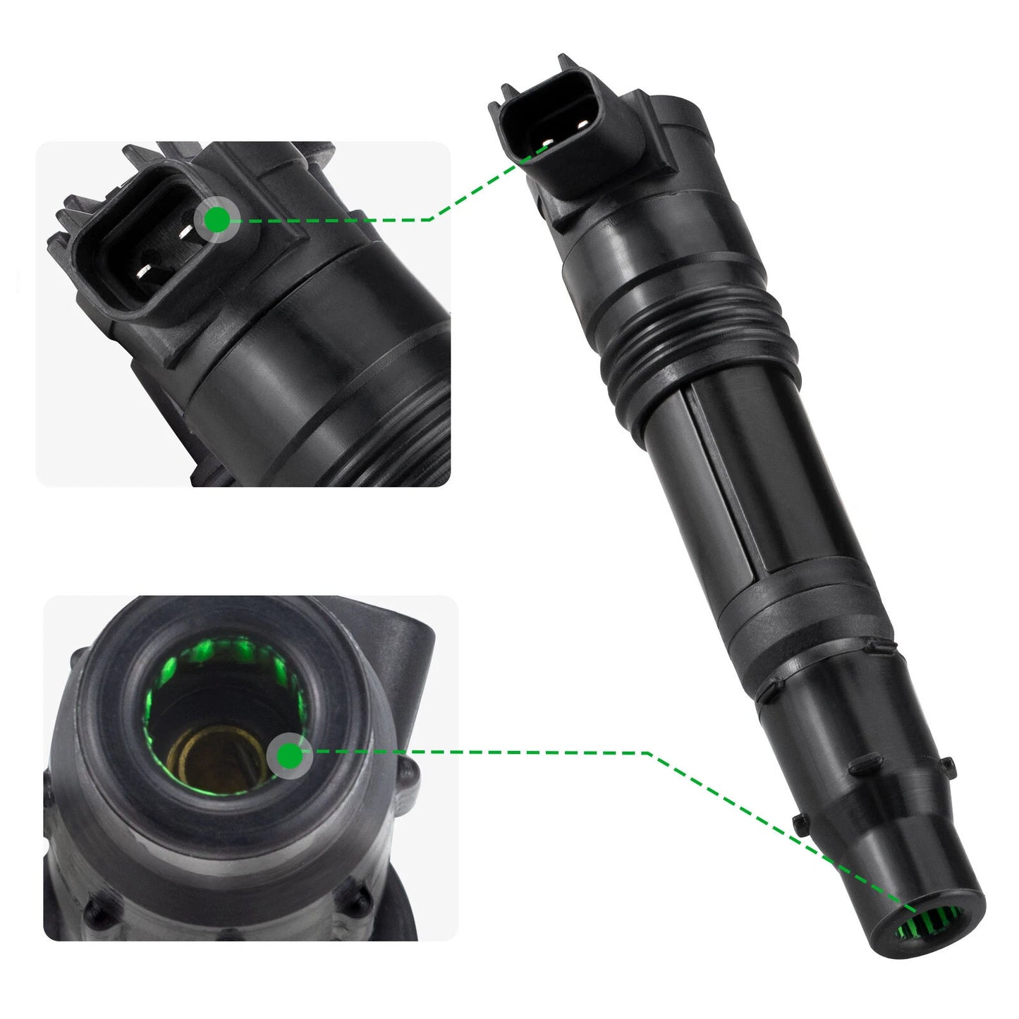 4x Ignition Coil Iridium Spark Plug for Kawasaki Ninja ZX-14 ZX-14R ZX-10R (2004–2015)