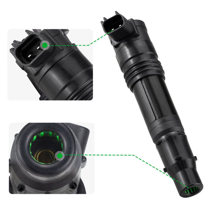 4x Ignition Coil Iridium Spark Plug for Kawasaki Ninja ZX-14 ZX-14R ZX-10R (2004–2015)