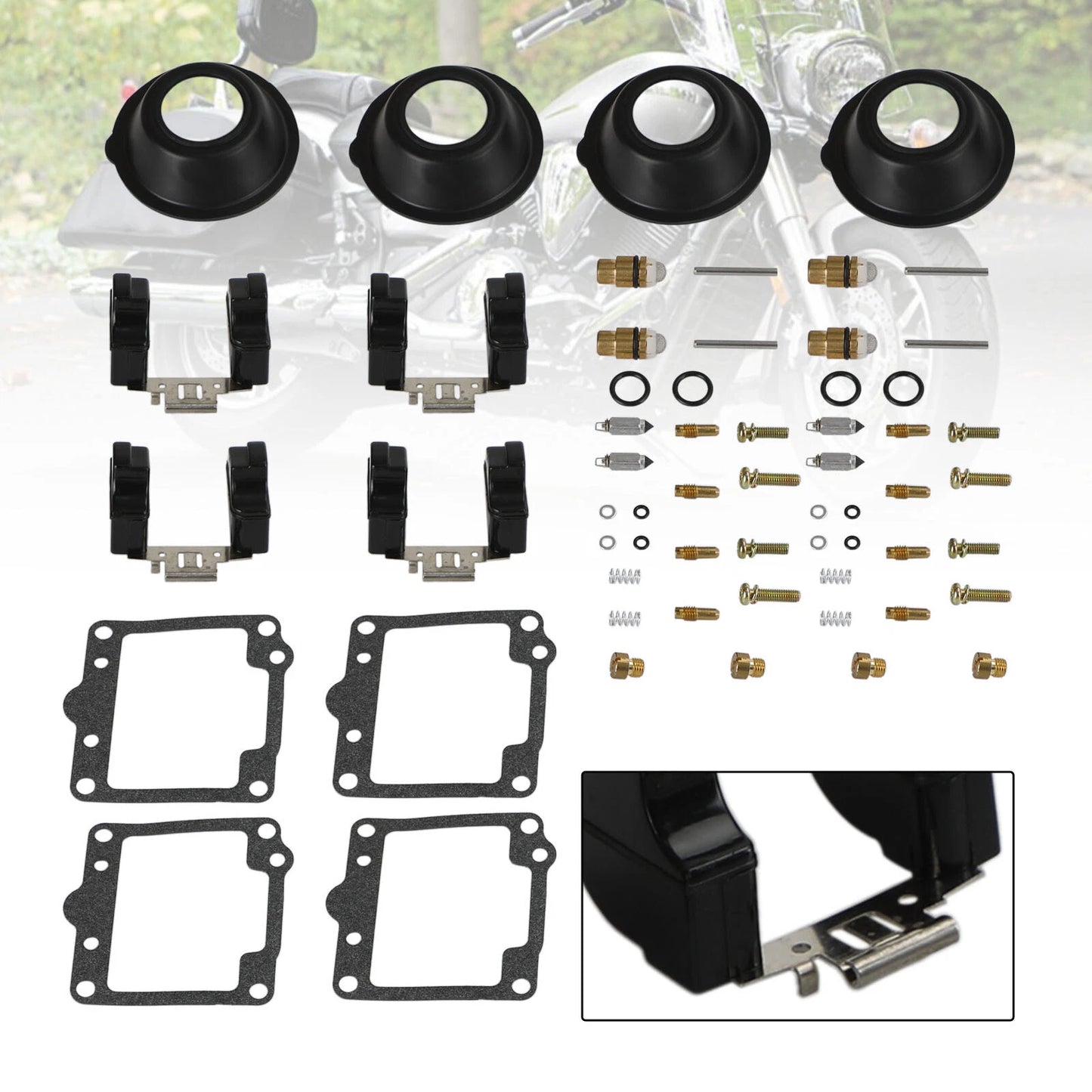4X Carburetor Repair Kit for Yamaha XS1100 (1980-1981)
