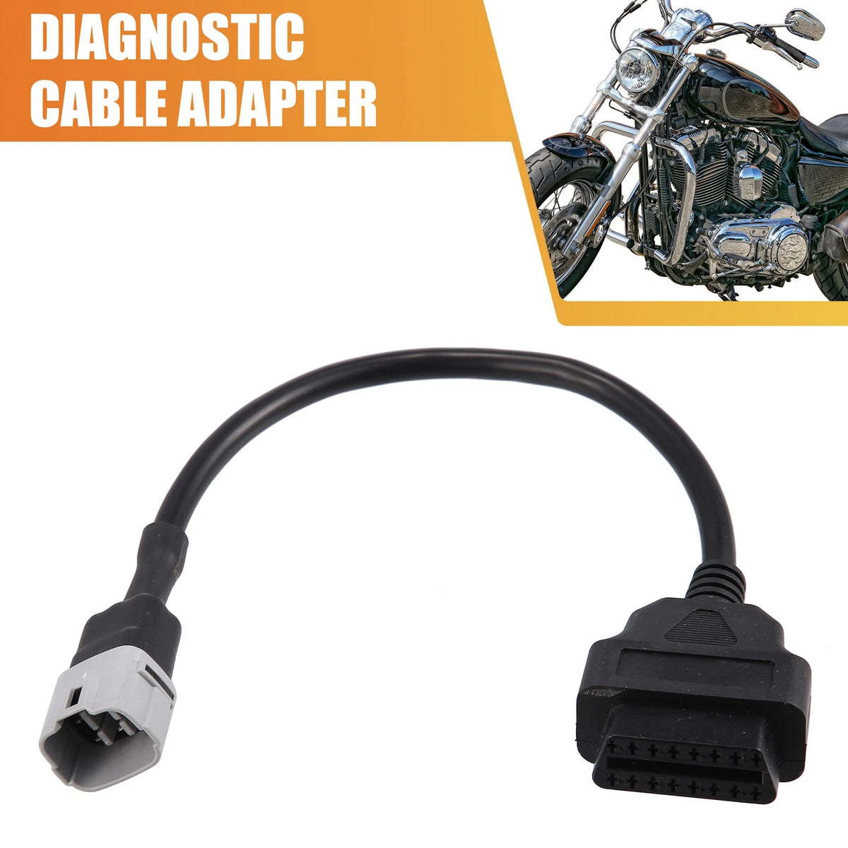 6 Pin to OBDII Diagnostic Cable Cord 34.5cm 1.13ft for Suzuki
