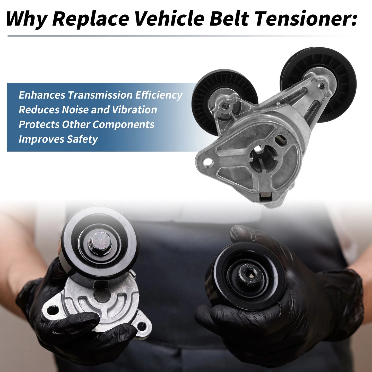 Belt Tensioner for Ford Focus (2003-2007) - Metal 1 x Unit