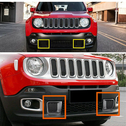2 x Front Bumper Cover Bezel for Jeep Renegade (2015-2018)