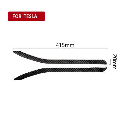 Carbon Fiber Parts Rear Light Fog Lamp Cover Trim fit for Tesla Model X