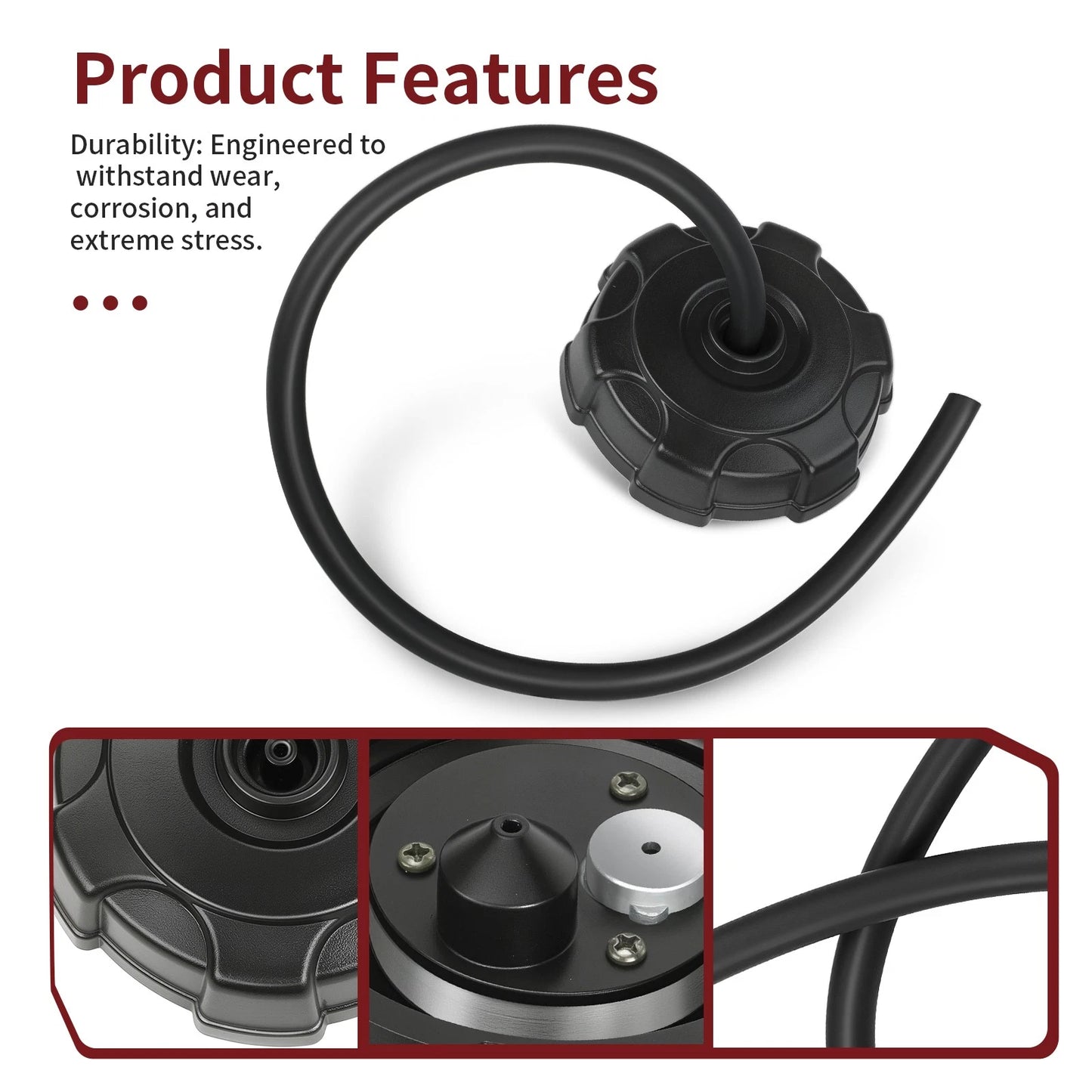 Fuel Tank Cap w/ Tube for Kawasaki Prairie Bayou 220 250 300 360 400