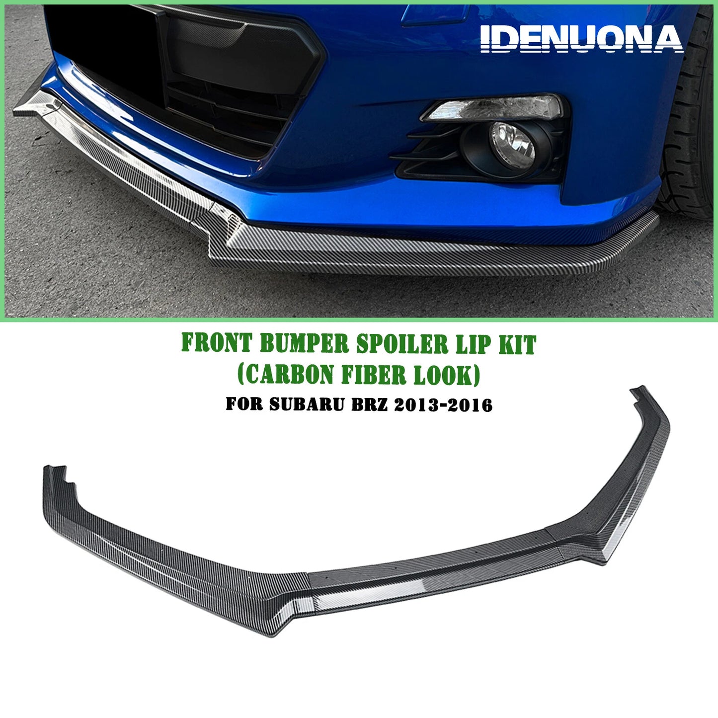 Front Bumper Spoiler Lip Splitter Kit for Subaru BRZ (2013-2016)