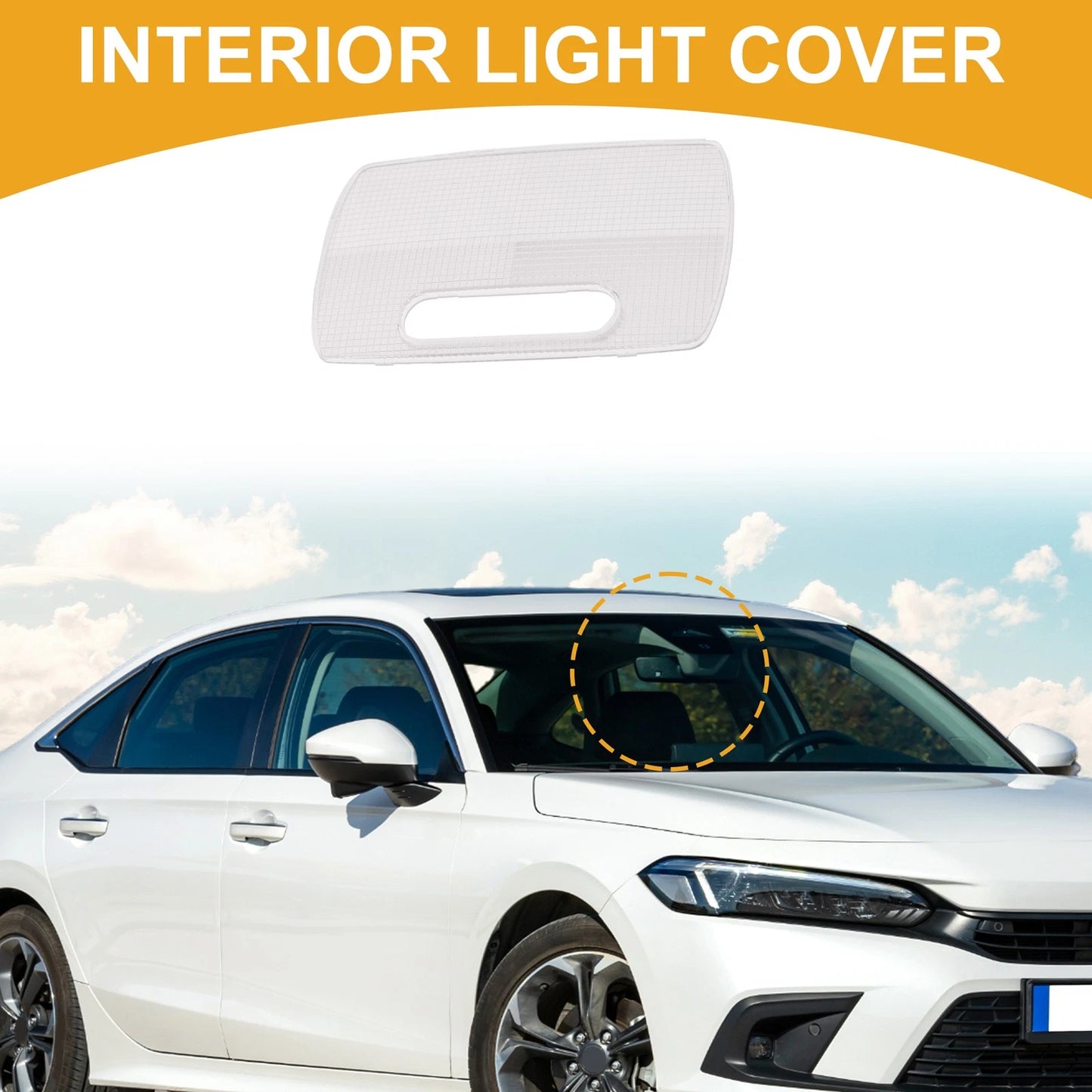 Car Rear Right Interior Light Cover for Honda Civic (2001-2021)