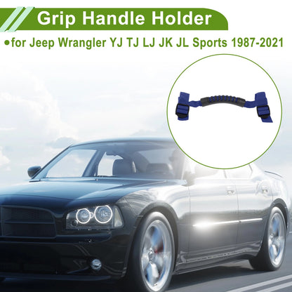Roll Bar Grab Handles for Jeep Wrangler 1987-2021 - Blue Accessories