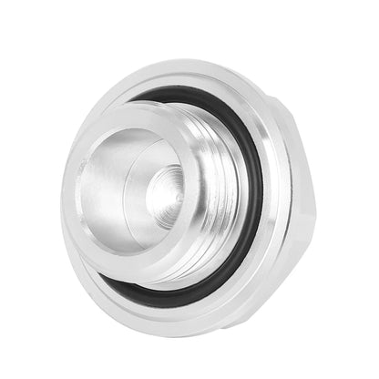 Silver Tone Aluminum Alloy Oil Filler Cover for Toyota