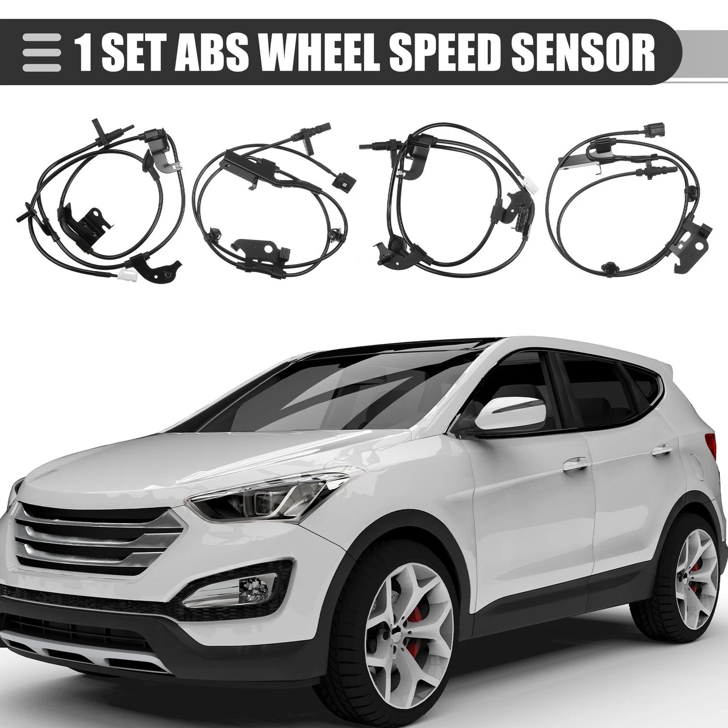 4 x ABS Wheel Speed Sensor for Toyota RAV4 4WD (2008–2012)