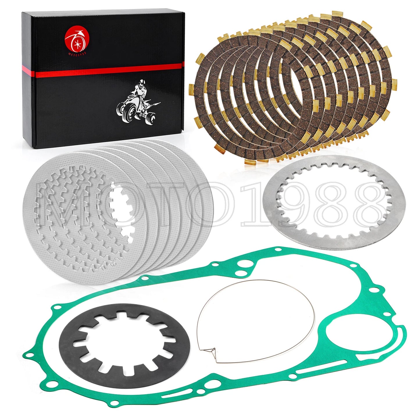 Clutch Friction Plates Kit w/Gasket for YAMAHA XVS1100 V-Star (1999–2009)