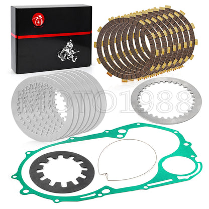 Clutch Friction Plates Kit w/Gasket for YAMAHA XVS1100 V-Star (1999–2009)