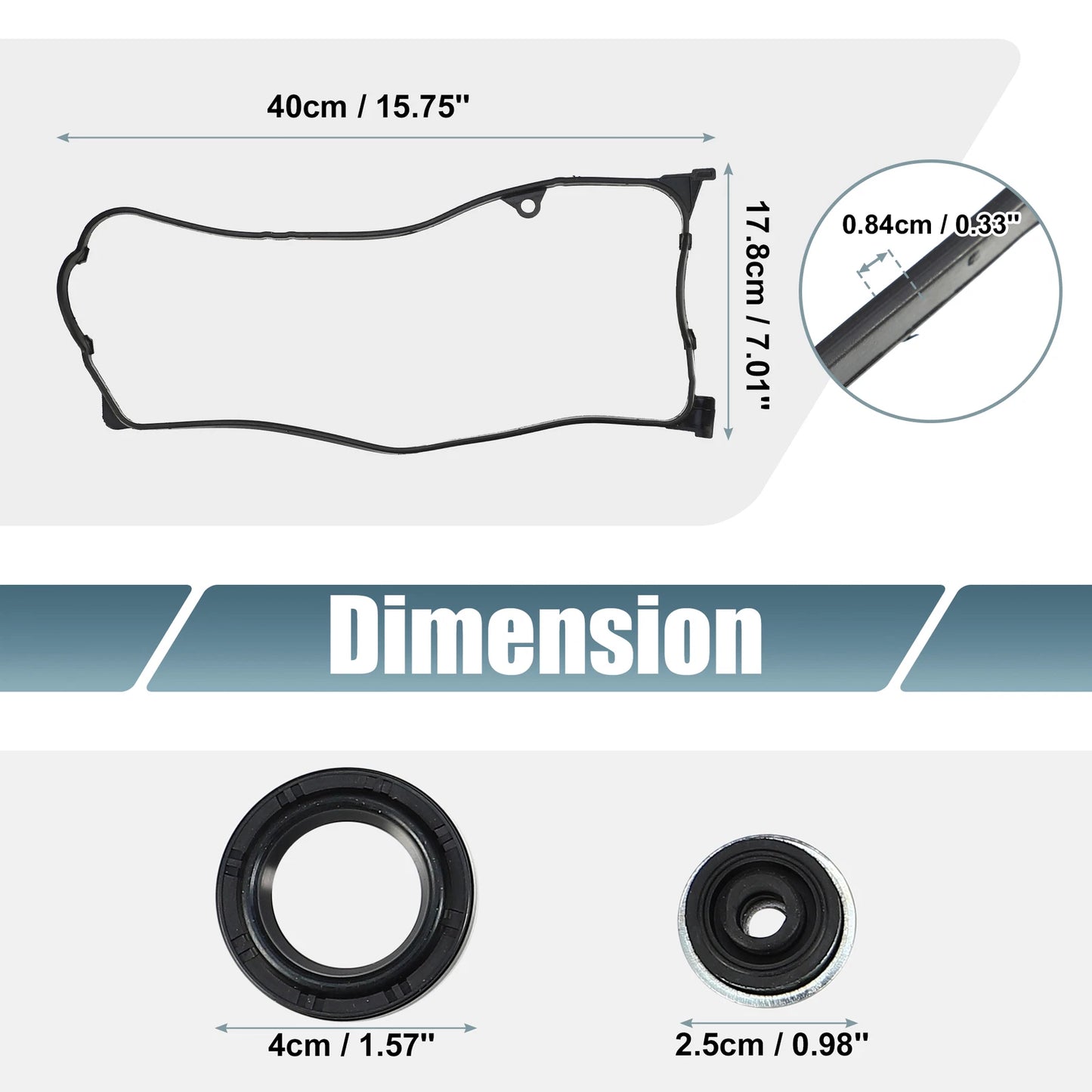 Valve Cover Gasket Set for Honda Civic DX LX V-TEC 1.7L (2001-2005)