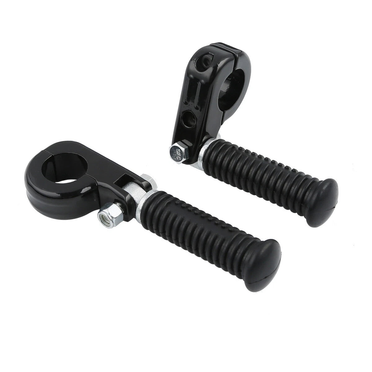 1 1/4" Black Highway Engine Guards Crash Bar Foot Pegs