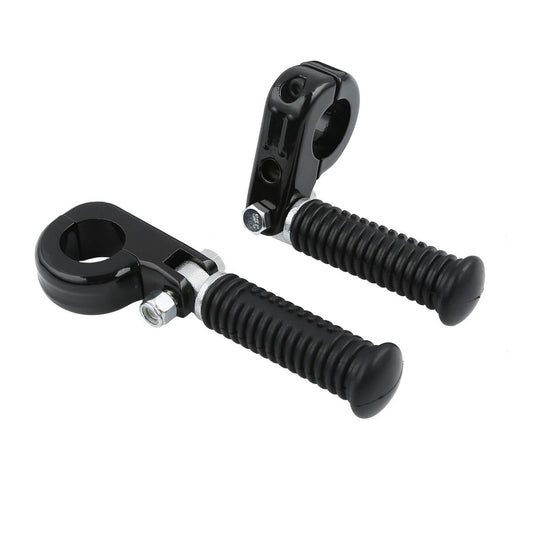 1 1/4" Black Highway Engine Guards Crash Bar Foot Pegs