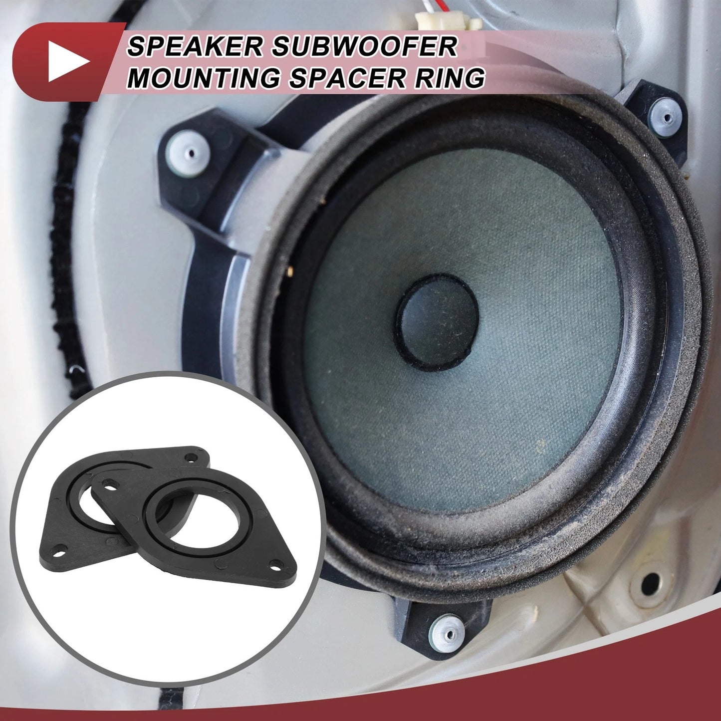 2 x 1.5" Speaker Spacer Ring Adaptor for Toyota Tacoma (2005–2023)