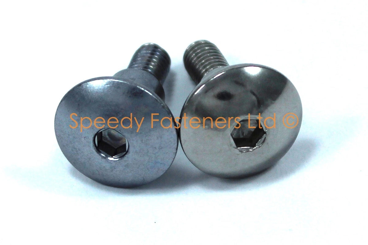 Fairing Bolts / 2 x / Stainless m6 x 20mm +8mm Shoulder for GSX-R Suzuki