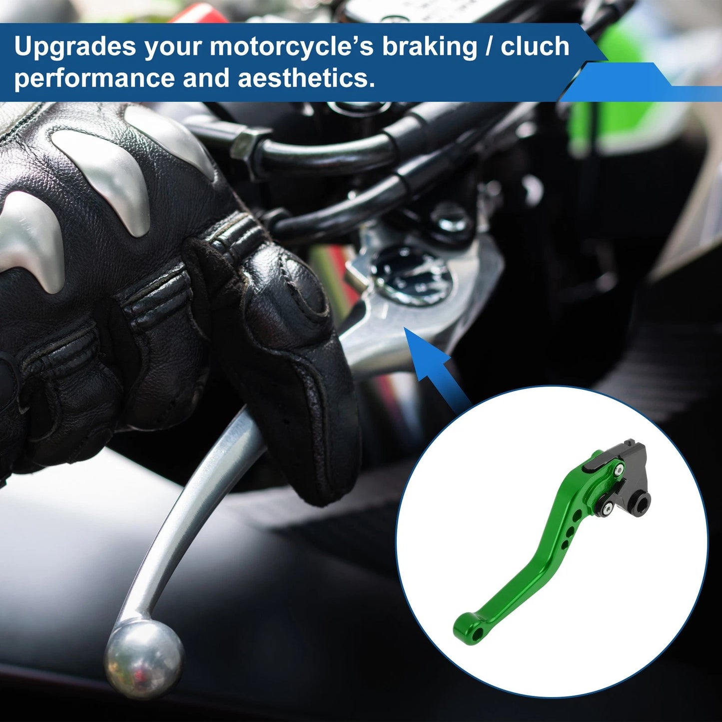 Adjustable Short Brake Clutch Levers for Kawasaki ZX6R/ZX636R/ZX6RR (2000–2004)