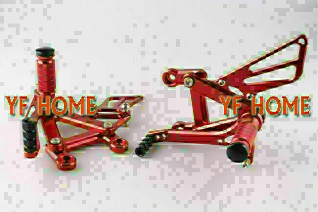Rearsets Footrest Pegs for Kawasaki Ninja ZX6R (2003-2004) - Red
