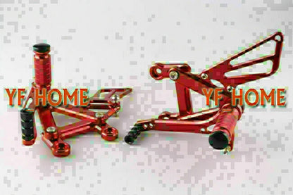 Rearsets Footrest Pegs for Kawasaki Ninja ZX6R (2003-2004) - Red
